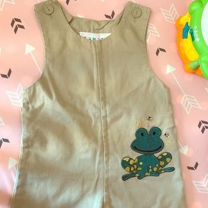 NWOT 3T Khaki Romper